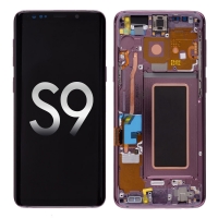 Samsung Galaxy S9 G960U OLED Screen Display with Digitizer Touch Panel and Bezel Frame (Purple Frame) - Purple