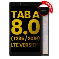 LCD Assembly Without Frame Compatible For Samsung Galaxy Tab A 8.0" (2019) (T295) (LTE Version) (Black)